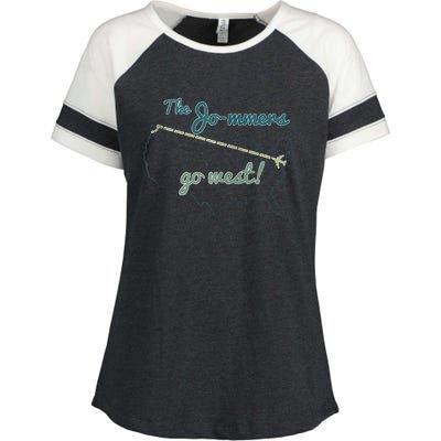 New Jo Mmers Enza Ladies Jersey Colorblock Tee