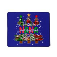 Nana Joyful Merry Blessed Christmas Trees Buffalo Plaid Xmas Gift Mousepad