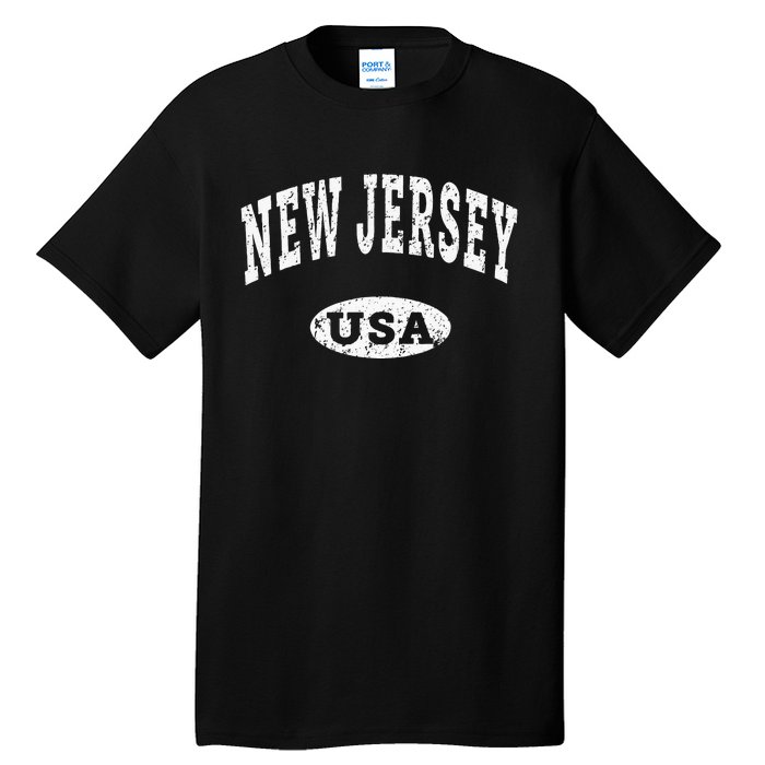 New Jersey Nj Vintage Distressed Usa Tall T-Shirt