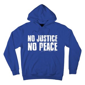 No Justice No Peace Black Lives Matter Pride Protest Gift Hoodie