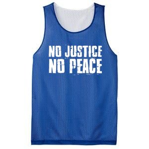 No Justice No Peace Black Lives Matter Pride Protest Gift Mesh Reversible Basketball Jersey Tank