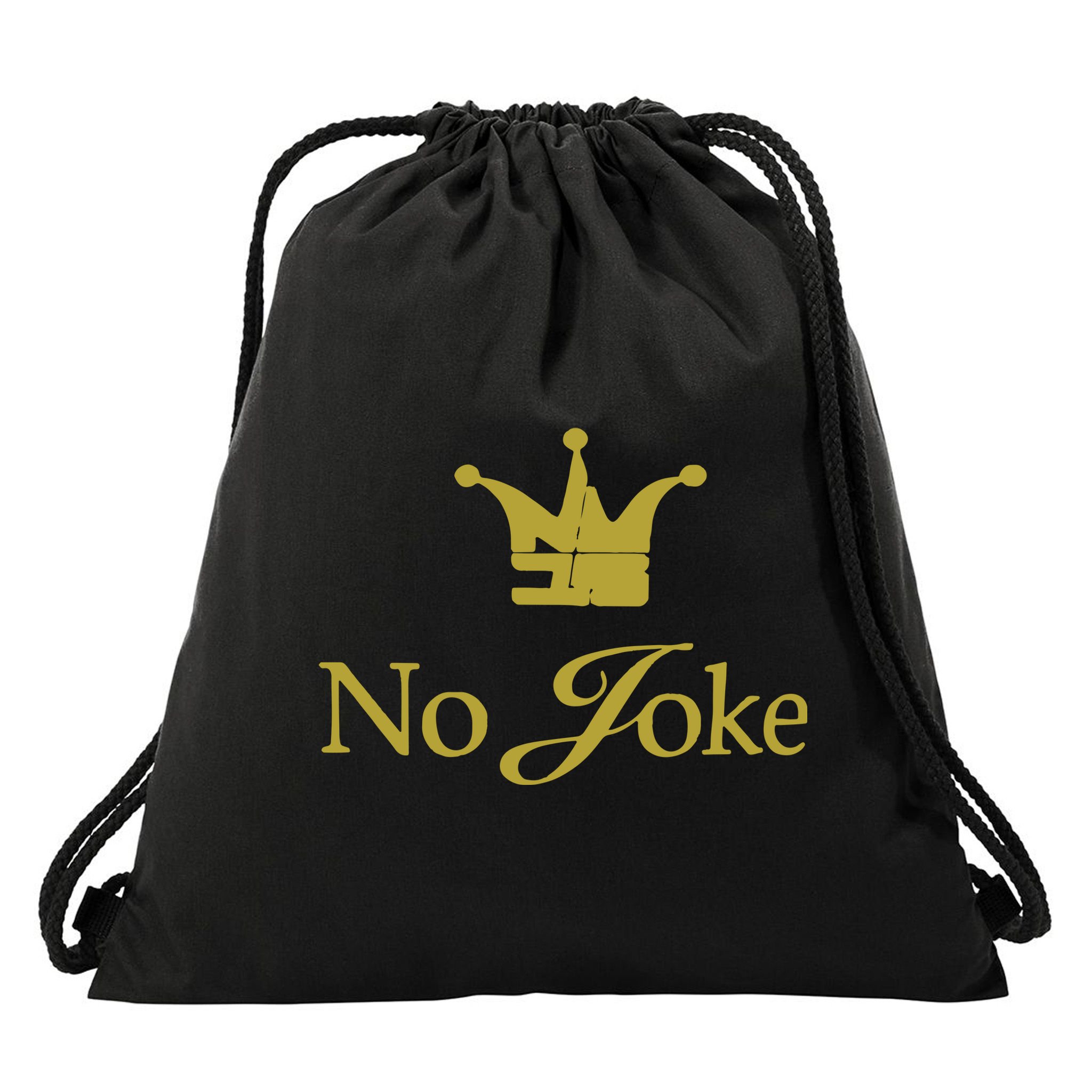 Nikola Jokic No Joke Drawstring Bag