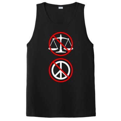 No Justice No Peace Symbols Black Lives Matter Protest Funny Gift PosiCharge Competitor Tank