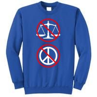 No Justice No Peace Symbols Black Lives Matter Protest Funny Gift Sweatshirt