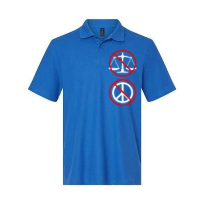 No Justice No Peace Symbols Black Lives Matter Protest Funny Gift Softstyle Adult Sport Polo