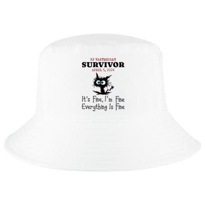 New Jersey Nj Earthquake Survivor IM Fine Everythings Fine Cool Comfort Performance Bucket Hat