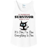 New Jersey Nj Earthquake Survivor IM Fine Everythings Fine Ladies Essential Tank