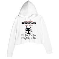 New Jersey Nj Earthquake Survivor IM Fine Everythings Fine Crop Fleece Hoodie