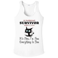 New Jersey Nj Earthquake Survivor IM Fine Everythings Fine Ladies PosiCharge Competitor Racerback Tank