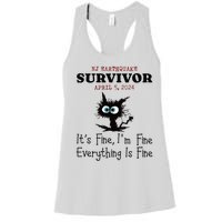 New Jersey Nj Earthquake Survivor IM Fine Everythings Fine Women's Racerback Tank