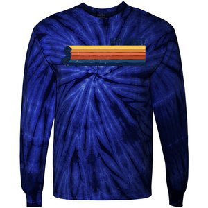 Retro Vintage New Jersey Tie-Dye Long Sleeve Shirt