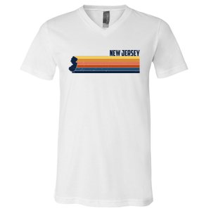 Retro Vintage New Jersey V-Neck T-Shirt