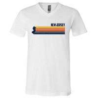 Retro Vintage New Jersey V-Neck T-Shirt