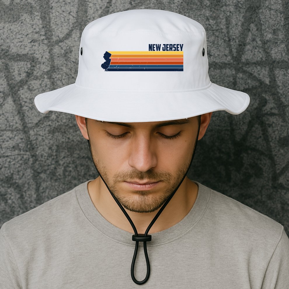 Retro Vintage New Jersey Bucket Hat