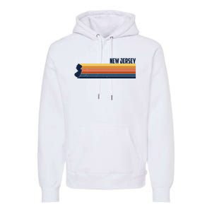 Retro Vintage New Jersey Premium Hoodie