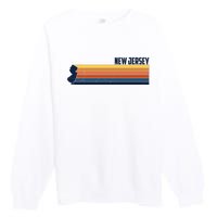 Retro Vintage New Jersey Premium Crewneck Sweatshirt