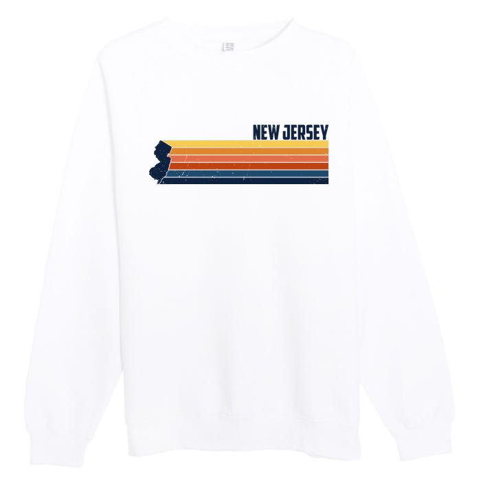 Retro Vintage New Jersey Premium Crewneck Sweatshirt