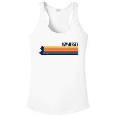 Retro Vintage New Jersey Ladies PosiCharge Competitor Racerback Tank