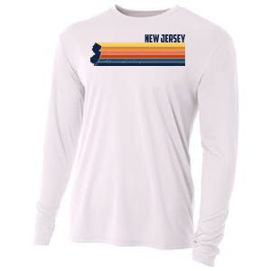 Retro Vintage New Jersey Cooling Performance Long Sleeve Crew