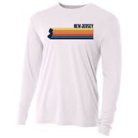 Retro Vintage New Jersey Cooling Performance Long Sleeve Crew