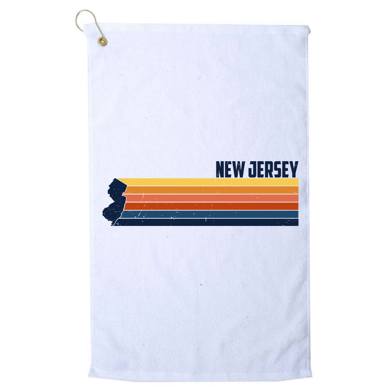 Retro Vintage New Jersey Golf Towel