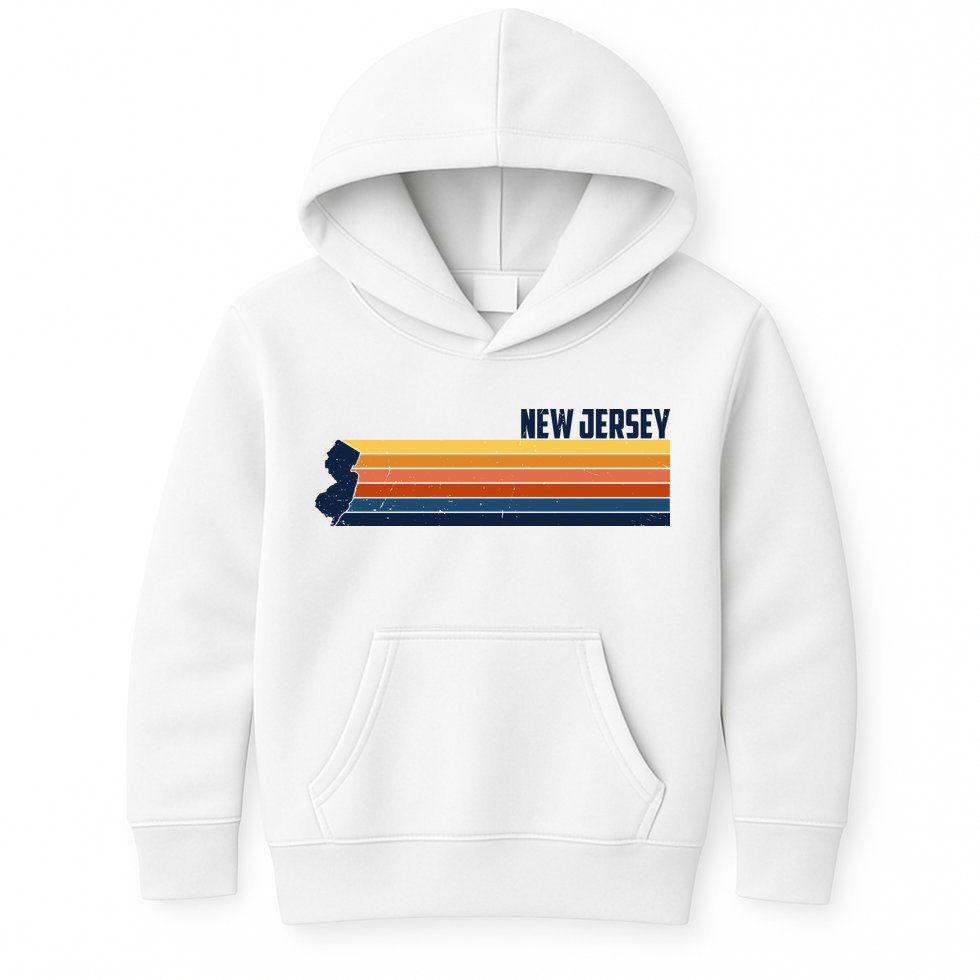 Retro Vintage New Jersey Kids Hoodie