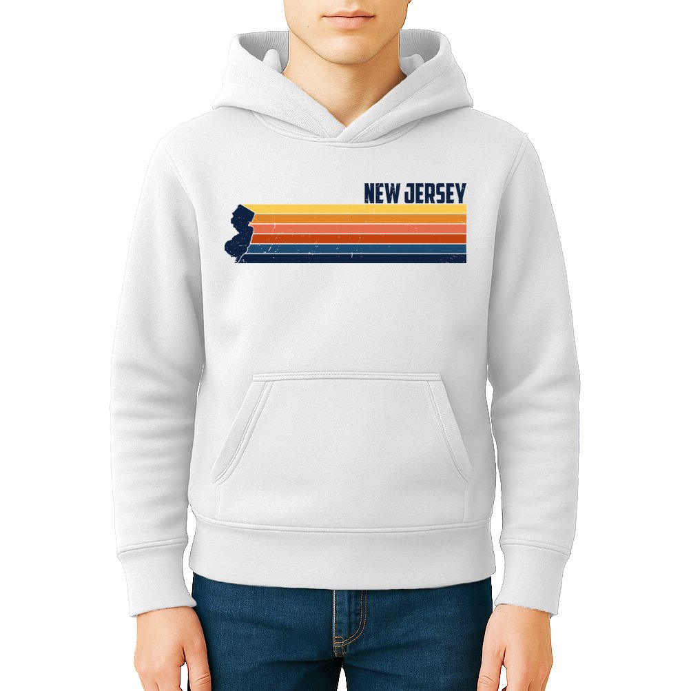 Retro Vintage New Jersey Kids Hoodie