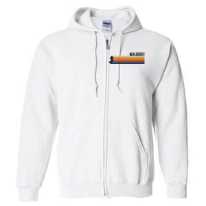 Retro Vintage New Jersey Full Zip Hoodie