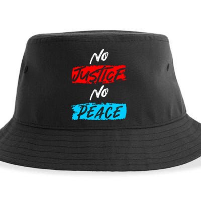 No Justice No Peace Sustainable Bucket Hat