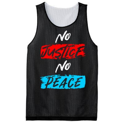 No Justice No Peace Mesh Reversible Basketball Jersey Tank