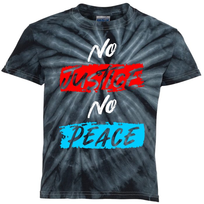 No Justice No Peace Kids Tie-Dye T-Shirt