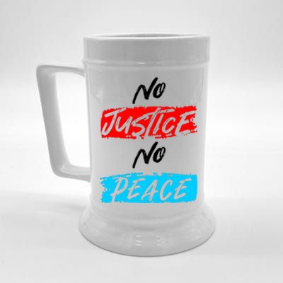 No Justice No Peace Beer Stein