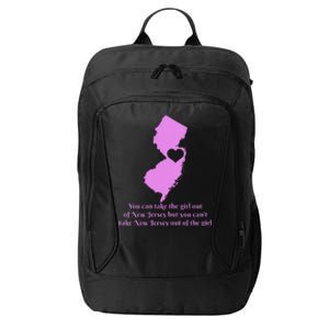 New Jersey Nj Girl State Map Heart Pride Funny Cute City Backpack