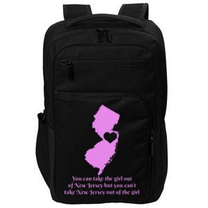 New Jersey Nj Girl State Map Heart Pride Funny Cute Impact Tech Backpack