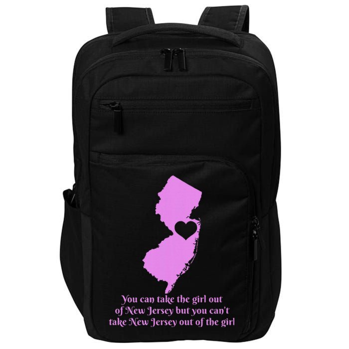 New Jersey Nj Girl State Map Heart Pride Funny Cute Impact Tech Backpack