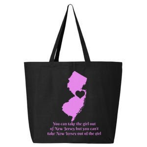 New Jersey Nj Girl State Map Heart Pride Funny Cute 25L Jumbo Tote