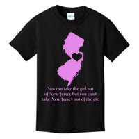 New Jersey Nj Girl State Map Heart Pride Funny Cute Kids T-Shirt