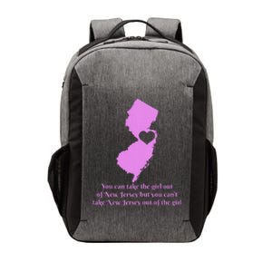 New Jersey Nj Girl State Map Heart Pride Funny Cute Vector Backpack