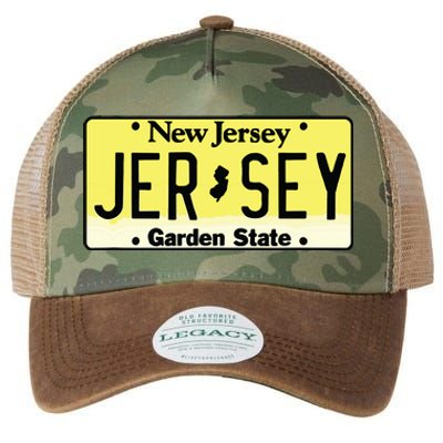 New Jersey Nj License Plate Classic Legacy Tie Dye Trucker Hat