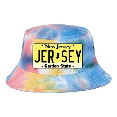 New Jersey Nj License Plate Classic Tie Dye Newport Bucket Hat