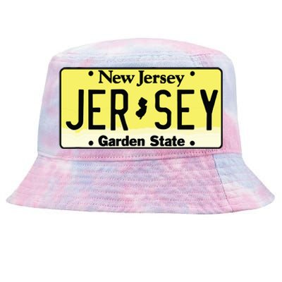 New Jersey Nj License Plate Classic Tie-Dyed Bucket Hat