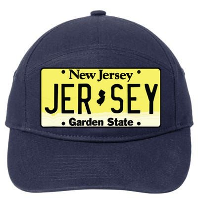 New Jersey Nj License Plate Classic 7-Panel Snapback Hat