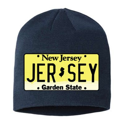 New Jersey Nj License Plate Classic Sustainable Beanie