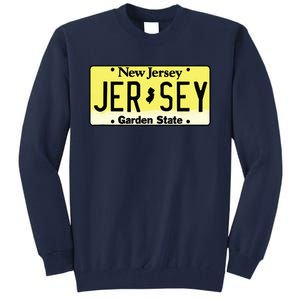 New Jersey Nj License Plate Classic Tall Sweatshirt