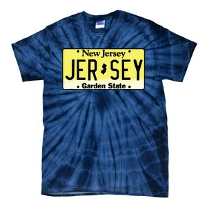 New Jersey Nj License Plate Classic Tie-Dye T-Shirt