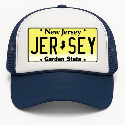 New Jersey Nj License Plate Classic Trucker Hat