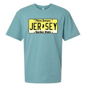 New Jersey Nj License Plate Classic Sueded Cloud Jersey T-Shirt