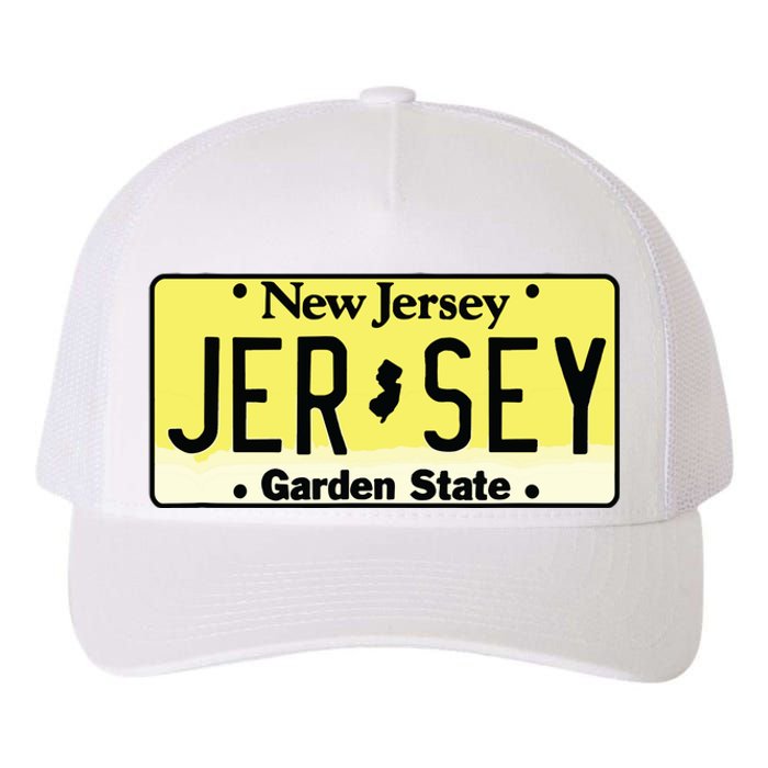 New Jersey Nj License Plate Classic Yupoong Adult 5-Panel Trucker Hat