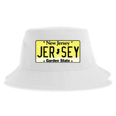 New Jersey Nj License Plate Classic Sustainable Bucket Hat