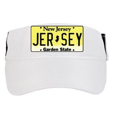 New Jersey Nj License Plate Classic Adult Drive Performance Visor